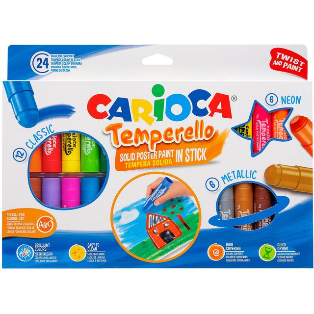 Cararioca - Lackierstift Carioca Temperello Setzen Sie 24 Farben