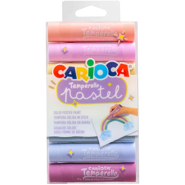 Cararioka - Lackierstift Carioca Temperello Setzen Sie 8 Pastellfarben