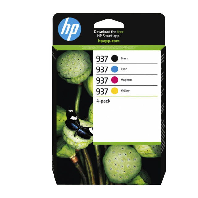 HP - Inkcartridge HP 6C400NE 937 Schwarz + 3 Farben | 4 Stück