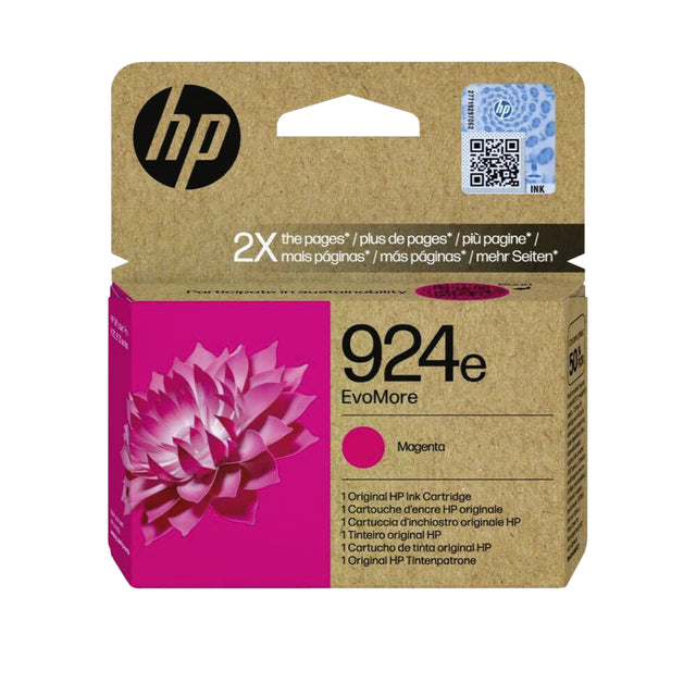 HP - Inktcartridge hp 4k0u8ne 924e evomore rood