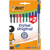Bic - Penna a sfera Cristal media in blister assortito da 8+2 in omaggio