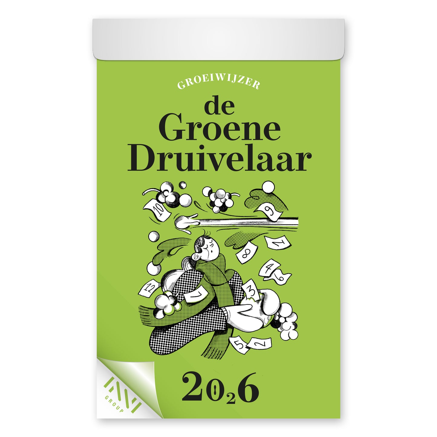 De Druivelaar -  Dagscheurkalender 2026 de groene druivelaar | 20 stuks
