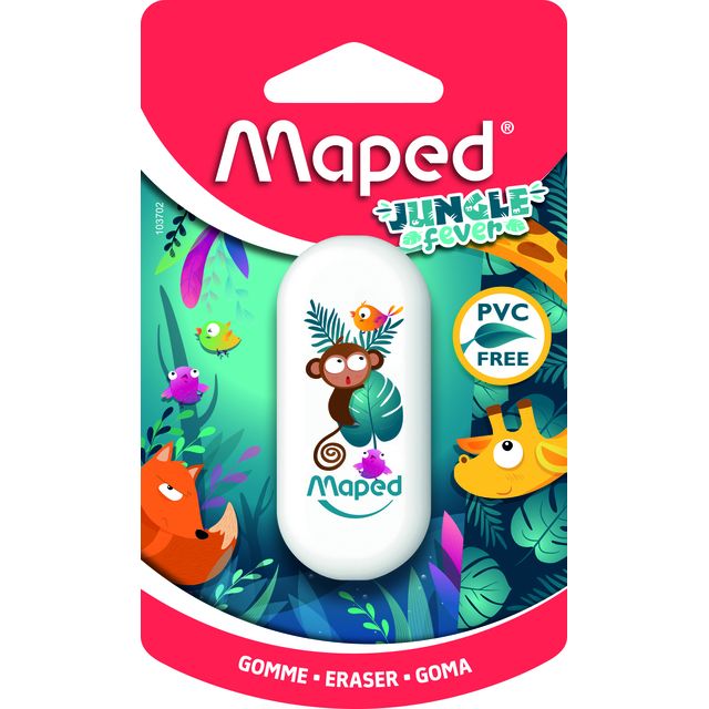 Maped -  Gum  jungle fever 1 stuk assorti