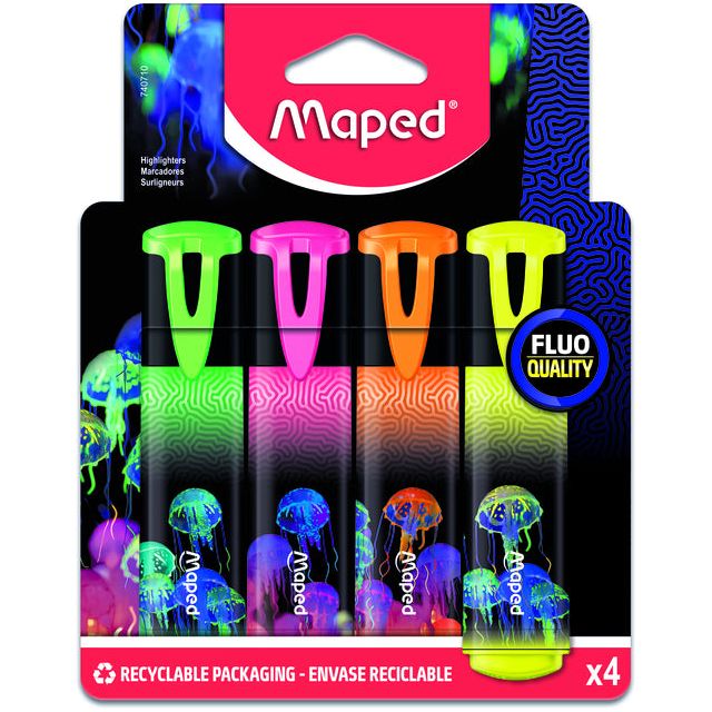 Maped - Markeerstift maped deepsea paradise set 4 kleuren