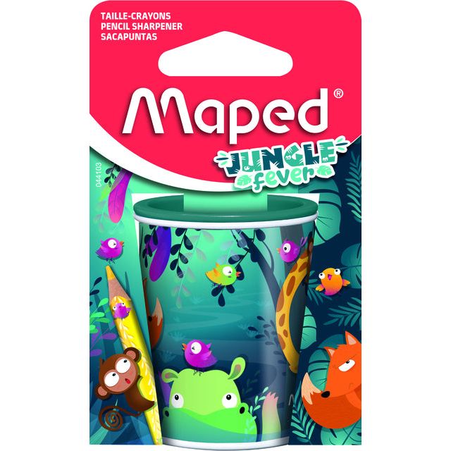 Maped - potloodslijper Jungle Fever, 2-gaats, op blister