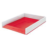 Leitz -  Brievenbak  wow a4 wit/rood | 4 stuks
