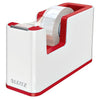 Leitz - Soporte para cinta adhesiva WOW blanco/rojo