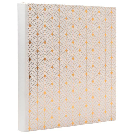 Exacompta - Photo album 29x32cm 60 black pages Néo Déco white
