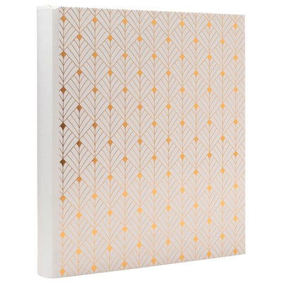 Exacompta - Album fotografico 29x32cm 60 pagine nere Néo Déco bianco