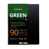 Rhodia -  Notbk greenbook a4+ lijn 4-g 180pag zwart