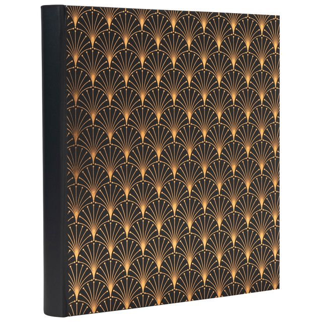 Exacompta - Álbum de fotos 29x32cm 60 páginas negras Néo Déco negro