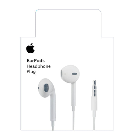 Apple - auriculares con conector de 3,5 mm blancos