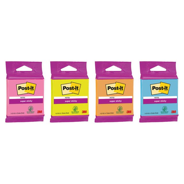 Post-it - Memoblok 3m  6920 ss 76x76mm ass. kleur