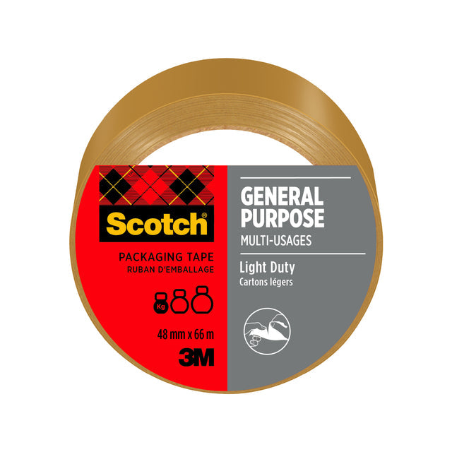 Scotch - verpakkingsplakband Classic, ft 48 mm x 66 m, bruin, per rol