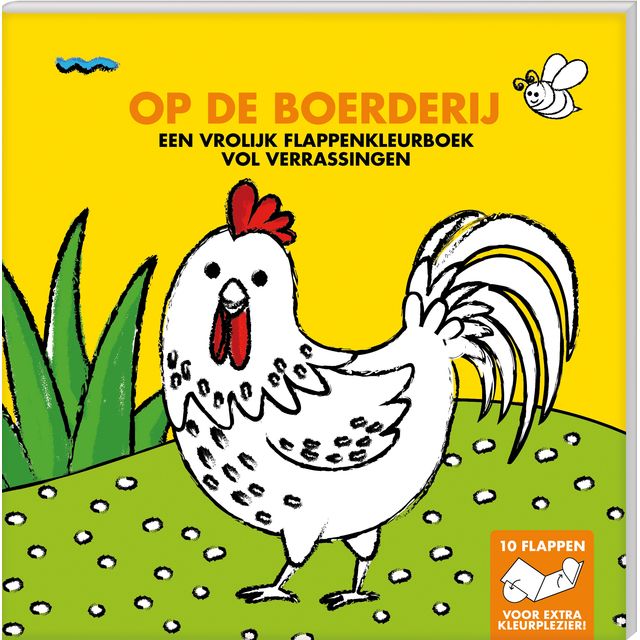 Interstat -  Kleurboek met flappen  op de boerderij