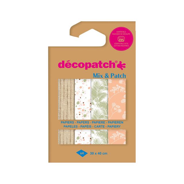 Decopatch - Hobbypapier décopatch 30x40 4vel terracotta