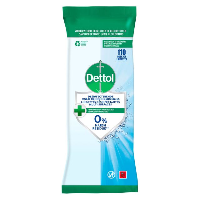 Dettol - Reinigung von Tüchern Dettol Antibact Cleanser 110st | Packen Sie ein 110 Stück ein