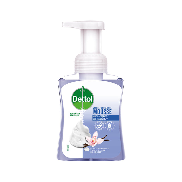 Dettol - Handseife Dettol Antibakterienschaum Vanille 250 ml | Oompoot einer 6 -Flasche x 250 Milliliter