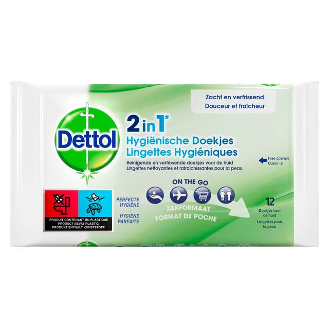 Dettol-Dettol-Reinigungstücher 2-in-1, Packung von 12 Teilen