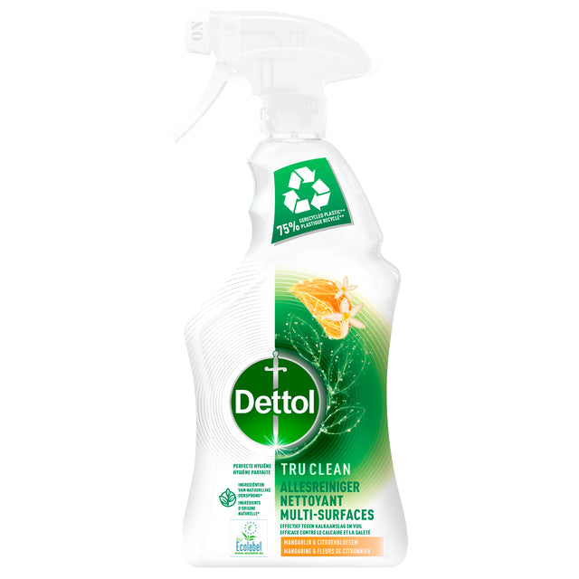 Dettol - Tout le nettoyant Dettol TC Mand et Spray au citron 500 ml | Bouteille 500 millilitres