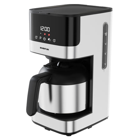Inventum - Machine à café 1,2 litre noire avec acier inoxydable