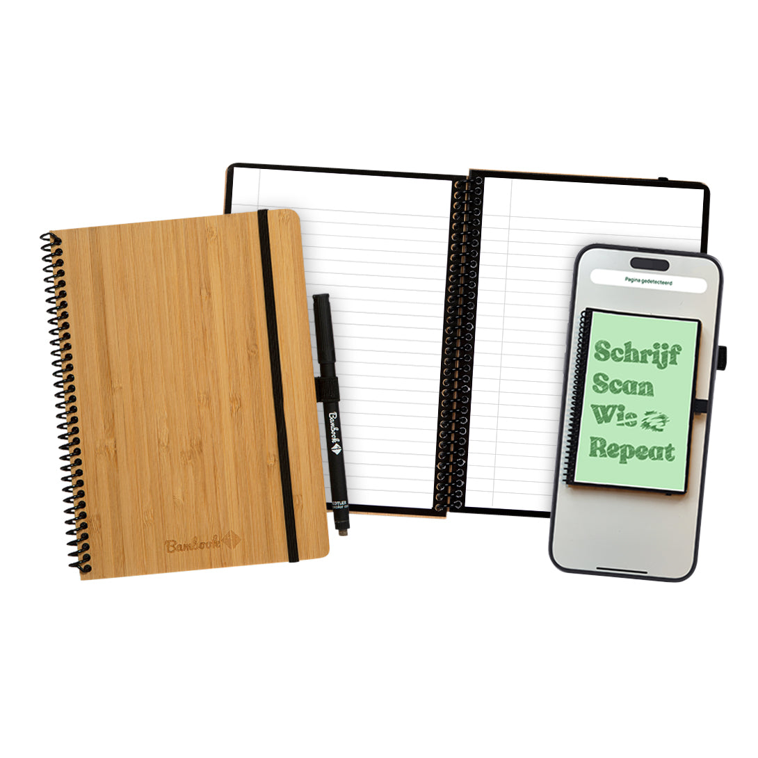 Bambook - Notebook Classic con copertina rigida linea A5 40 pagine cancellabili