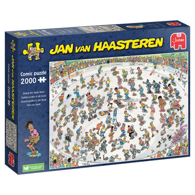 Jan van Haasteren - Skateboarden In De Bowl - 2000 Stukjes