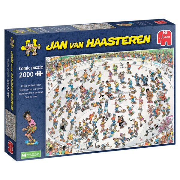 Jan van Haasteren - Skateboarden In De Bowl - 2000 Stukjes
