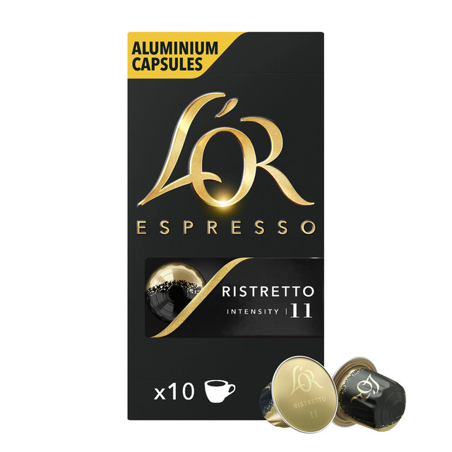 Douwe Egberts - Tazas de café L'Or espresso Ristretto 10 piezas