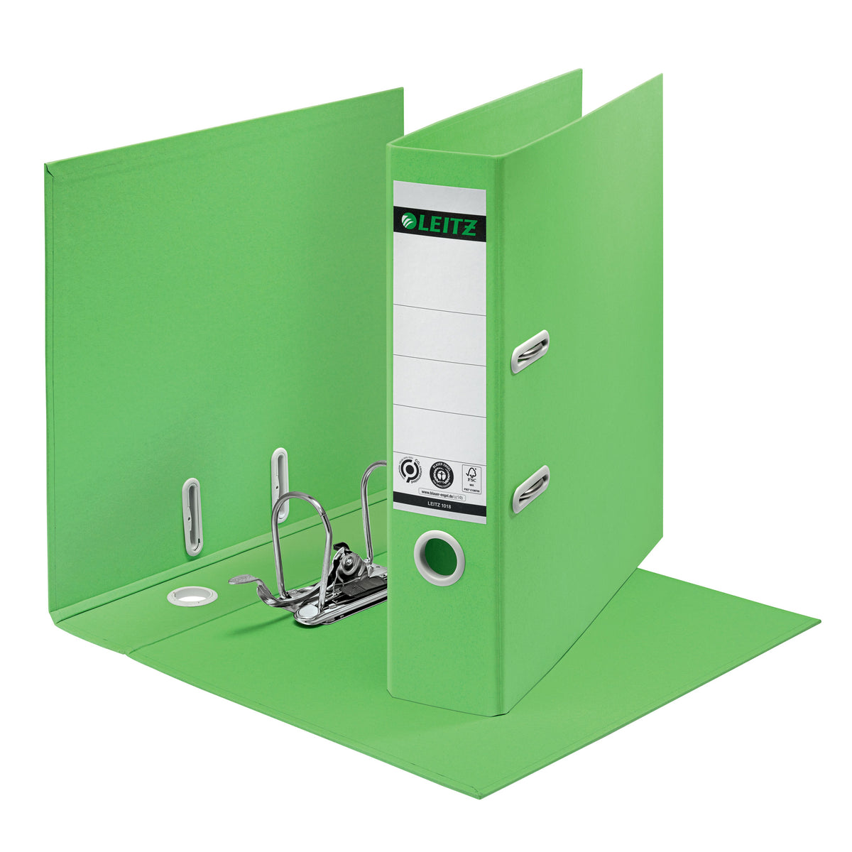 Leitz -  Ordner  recycle 180° 80mm groen | 10 stuks
