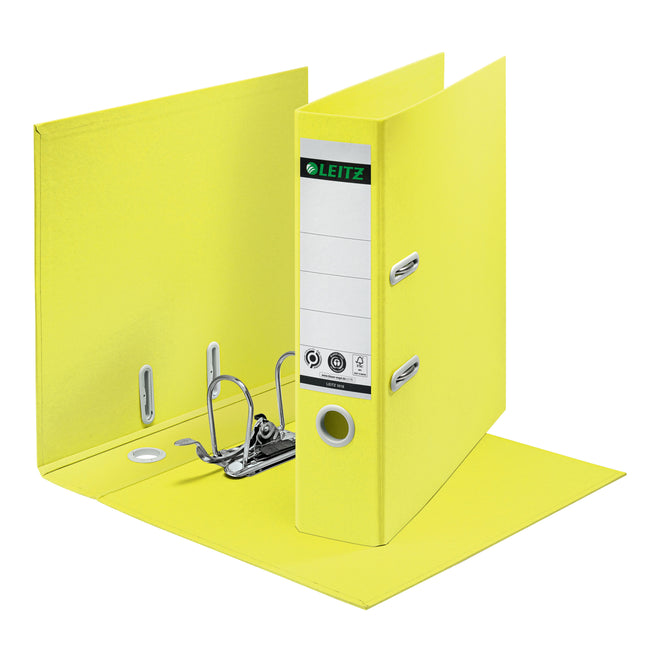 Leitz - Ordner 180° reciclaje 80 mm amarillo