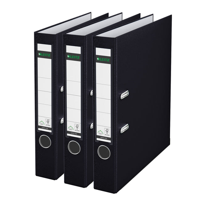 Leitz - Ordner 180° 1015 3 pezzi nero | 6 pezzi