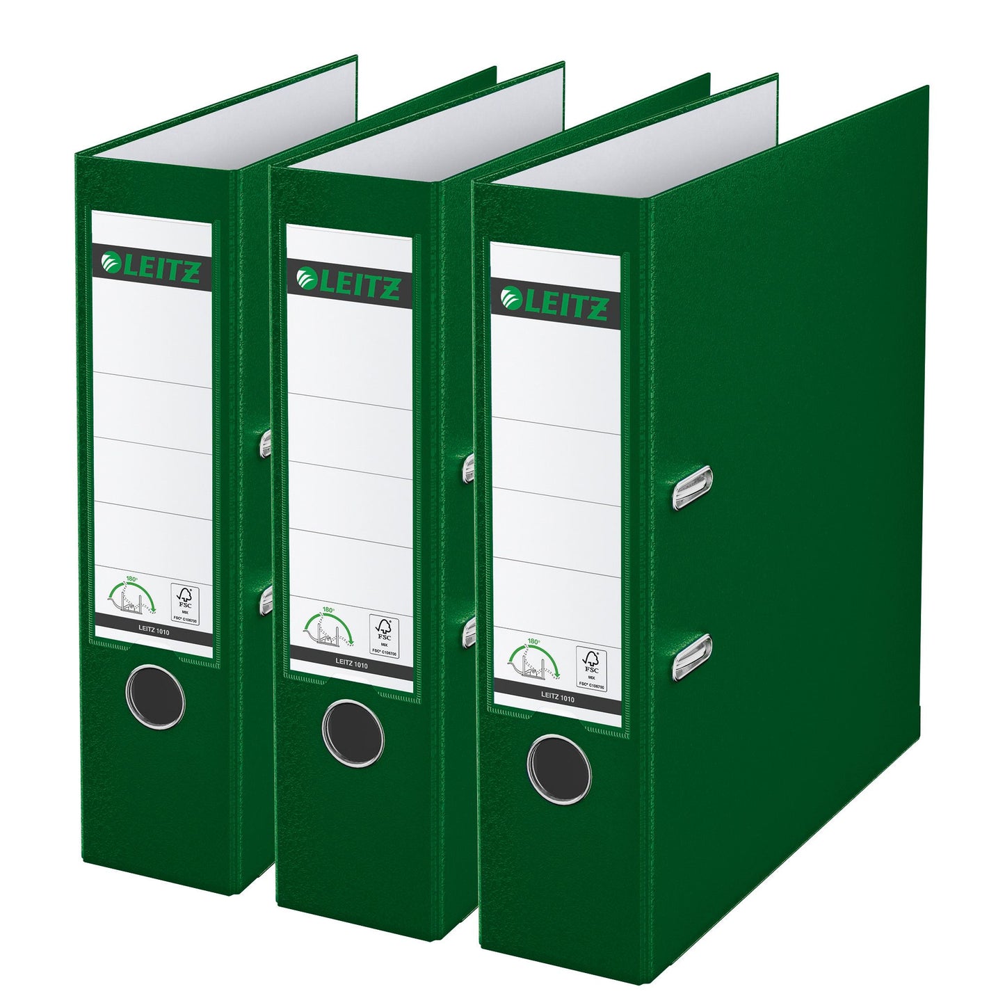 Leitz - Ordner 180° 1010 3 pezzi verde