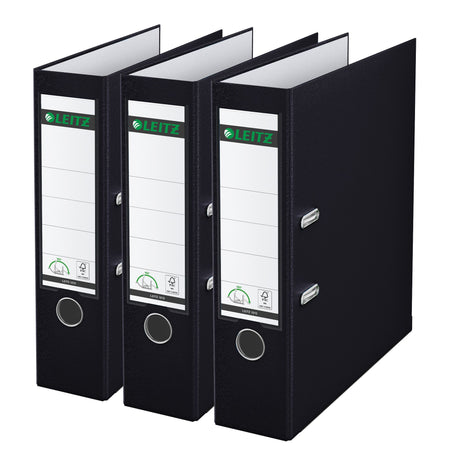 Leitz - Ordner 180° 1010 A4 80 mm 3 pièces noir | 6 pièces