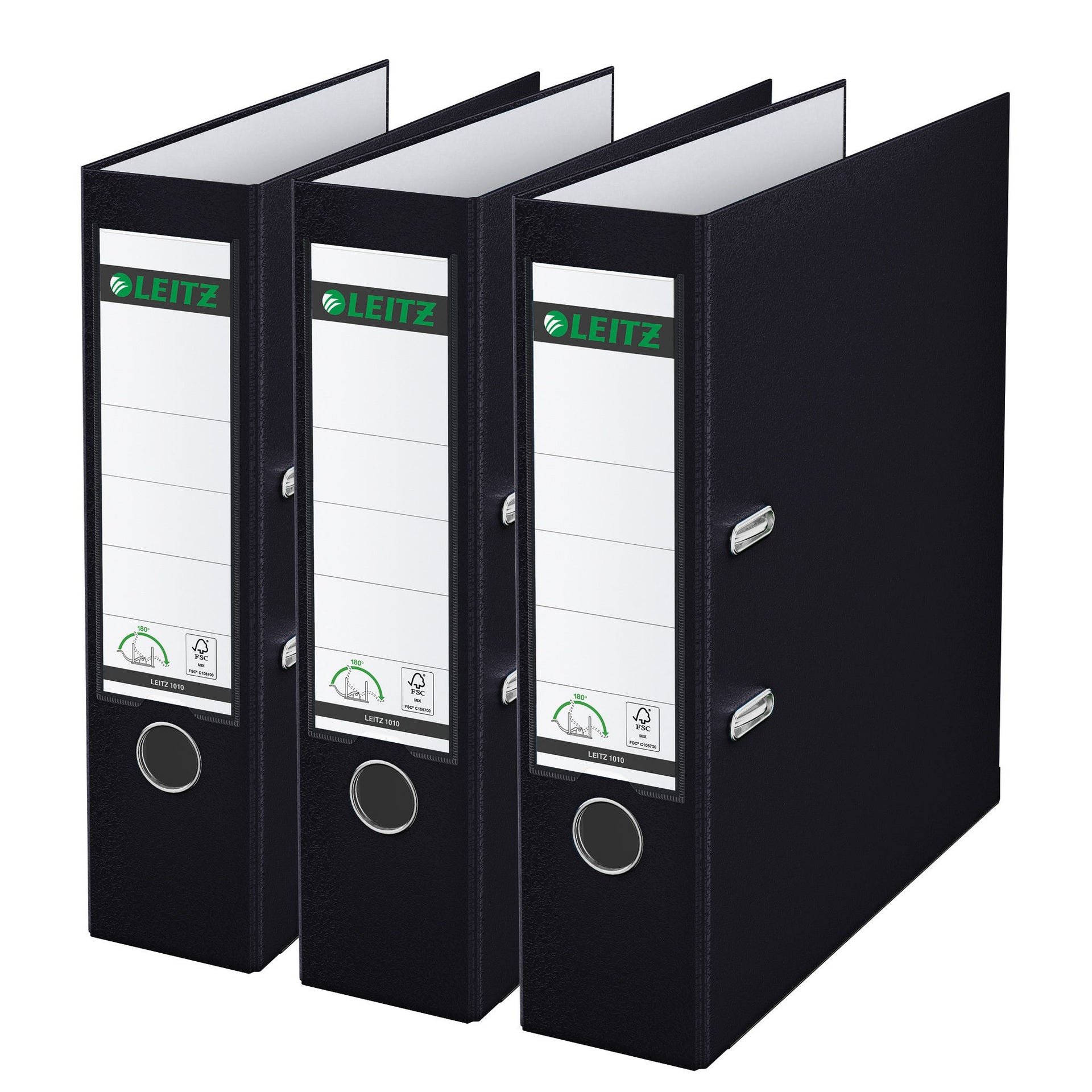 Leitz -  Ordner  180° 1010 3 stuks zwart