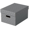 Esselte - Boîte de rangement home medium 265x205x365mm gris 3 pièces