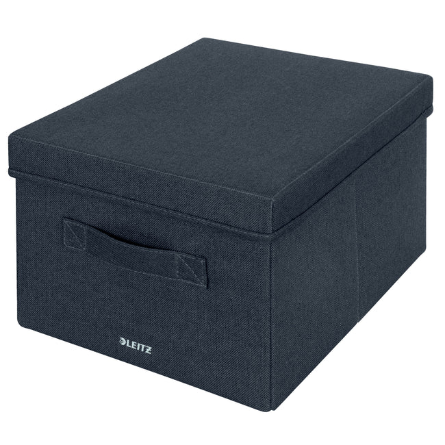 Leitz - Storage box upholstered with lid 285x203x380mm gray 2 pcs