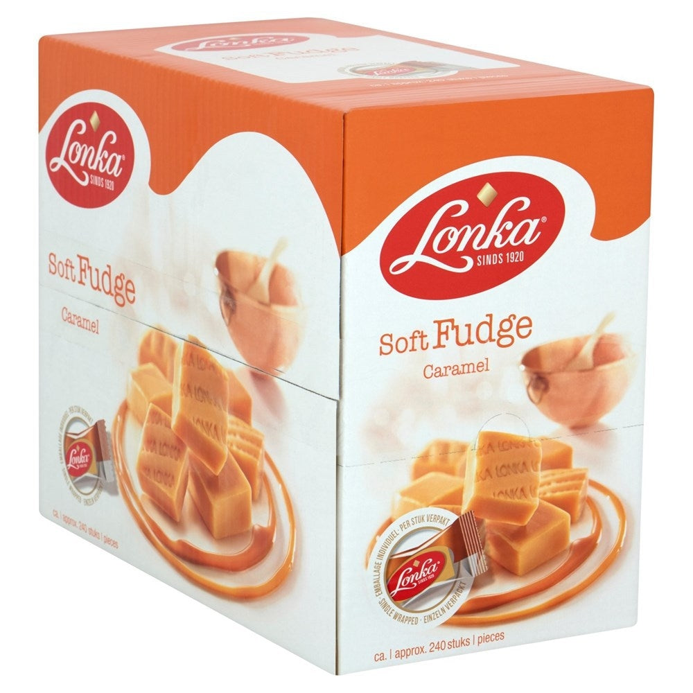 Lonka -  Nougat  fudge caramel doos 214 stuks