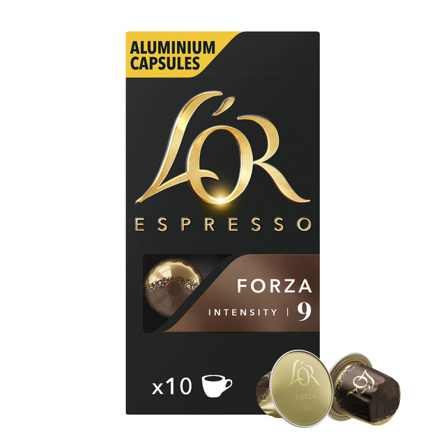 L'or -  Koffiecups  espresso Forza 10 stuks