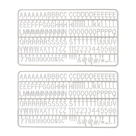IEZZY catering e cate - Set di lettere per bacheca 2x150 bianco