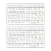 IEZZY catering e cate - Set di lettere per bacheca 2x150 bianco