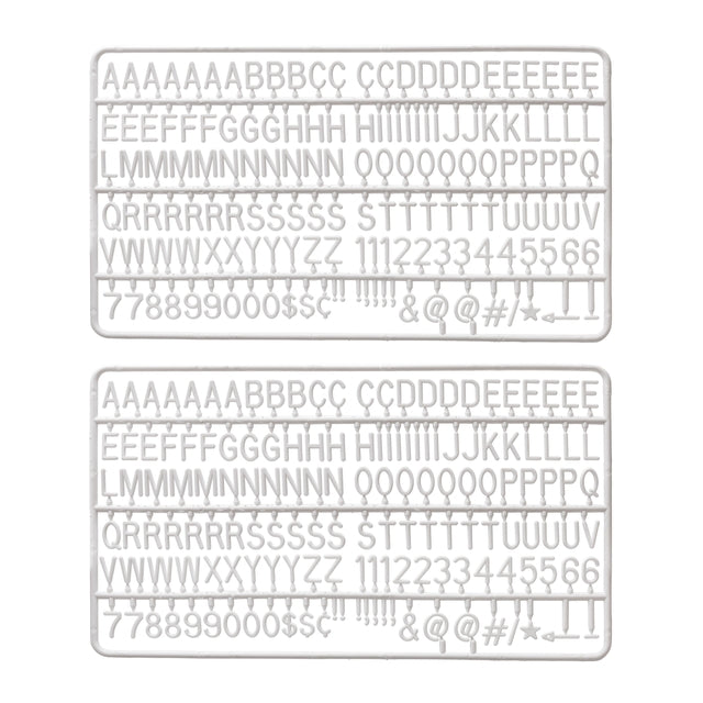 IEZZY -  Letter set voor letterbord 2x150 wit