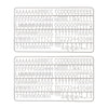 IEZZY catering and cate - Juego de letras para tablero de letras 2x150 blanco