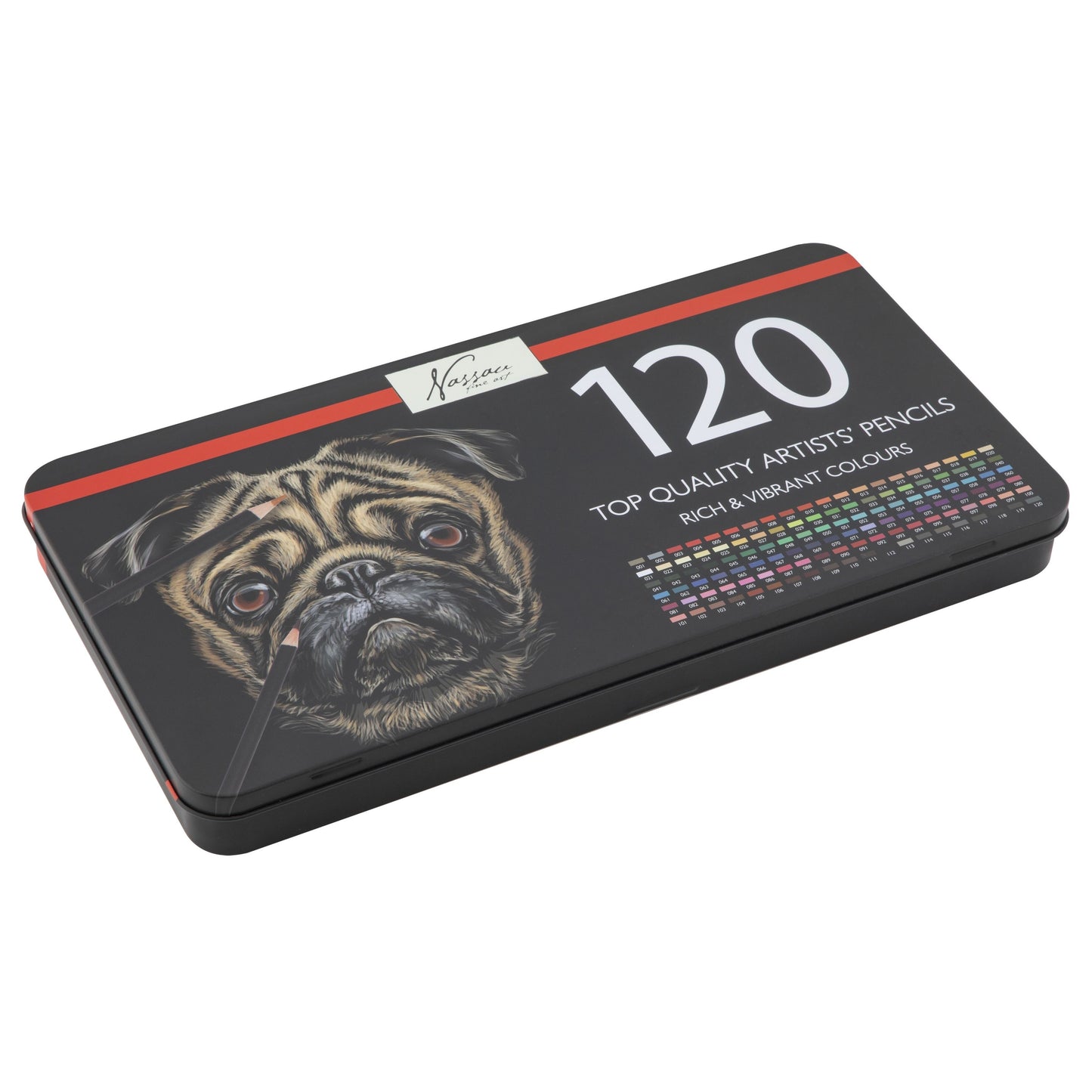 Nassau fine art - Lápices de colores surtidos lata de 120 piezas