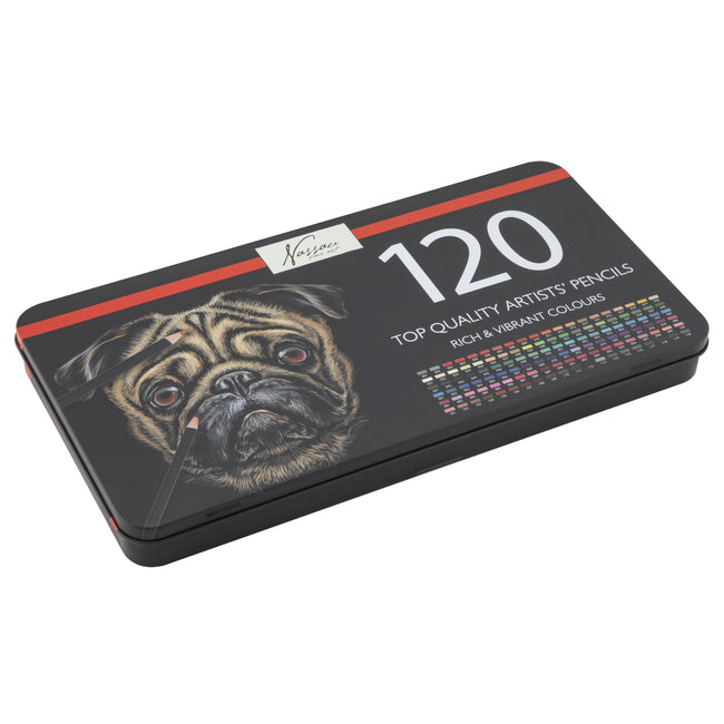 Nassau Fine Art -  Kleurpotloden  assorti blik à 120 stuks