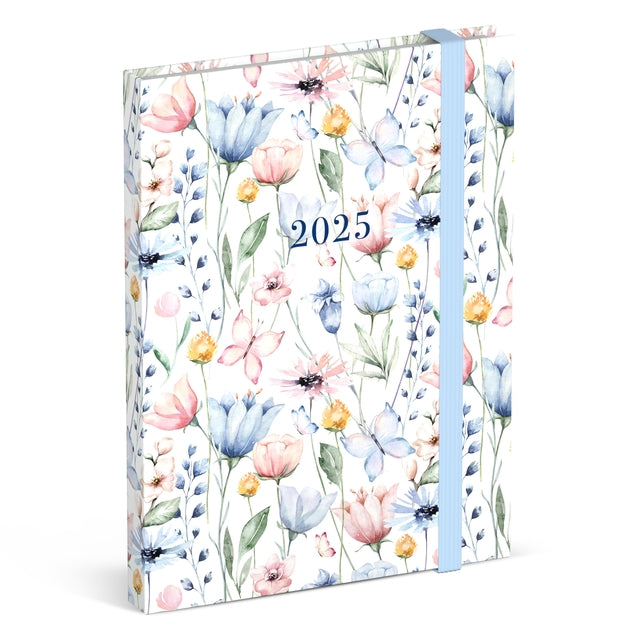 Lannoo - Agenda 2025 lannoo flowers watercolour aop 7d/2p