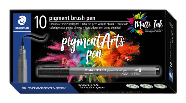 Staedtler - Brushpen PigmentArts Negro intenso 1.0mm