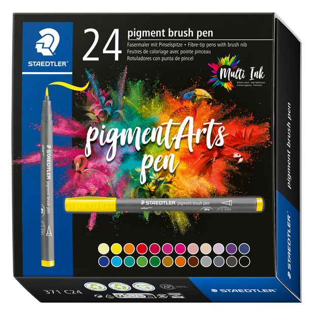 Staedtler - Brushpen PigmentArts set of 24 colors