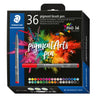 Staedtler - Brushpen PigmentArts set de 36 colores