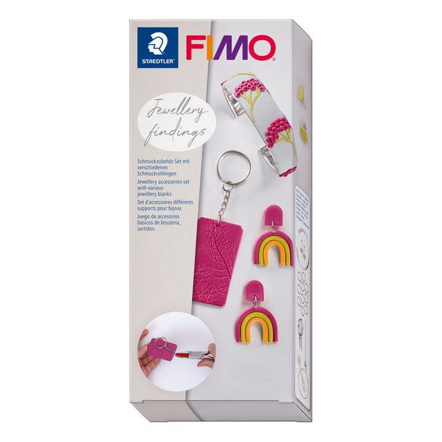 FIMO Staedtler - Accessoires de bijoux FIMO Set 1 Jewelry Blanks | 4 pièces